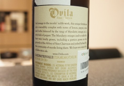 sierra nevada ovila abbey saison mandarin orange and peppercorns 4