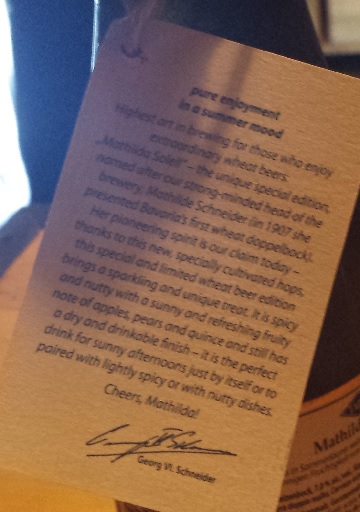 schneider weisse tap x mathilda soleil 3