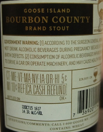 goose island bourbon county brand stout 5