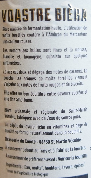 bière du comté l’ambrée bio du mercantour 4