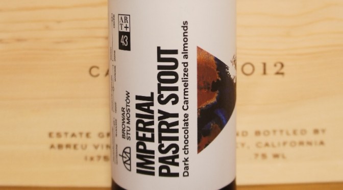 Stu Mostów x Funky Fluid ART+43 Imperial Pastry Stout Dark Chocolate Carmelized Almonds Nitro